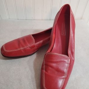9 1/2  N Nordstrom Red Leather Loafer